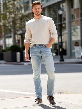 rag & bone Standard Issue Slim Leg Jeans - Light Wash Button Fly - Size 30